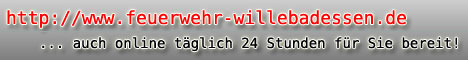 Werbebanner Freiwillige Feuerwehr Stadt Willebadessen